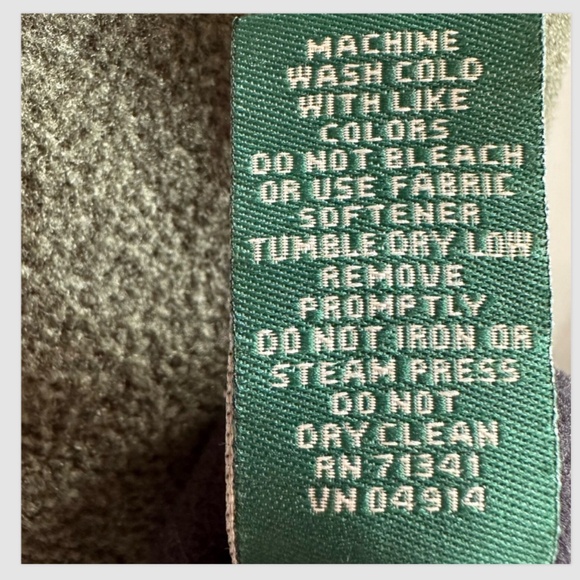 L.L. BEAN Kids Fleece 1-Finger Gloves Size KIDS XXS Green Double Layered - Picture 6 of 11